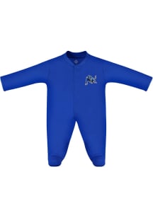 Buffalo Bulls Baby Blue Footed Loungewear One Piece Pajamas