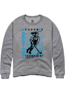 Summit Sportswear Big Ten Mens Graphite 2025 Field Hockey Tournament Long Sleeve Crew Sweatshirt