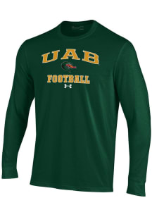 Under Armour UAB Blazers Green Football Football Performance Long Sleeve T Shirt