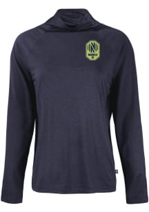 Cutter and Buck Nashville SC Womens Navy Blue Coastline Eco Funnel Neck Crew Sweatshirt