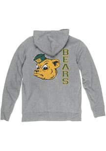 Blue 84 Baylor Bears Mens Grey Front Back Laguna Long Sleeve Full Zip Jacket