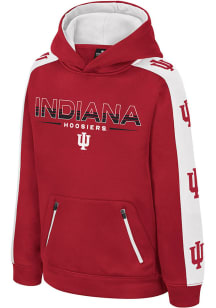 Colosseum Indiana Hoosiers Youth Crimson Bandit Long Sleeve Hoodie