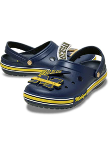 Michigan Wolverines Crocband Mens Clogs