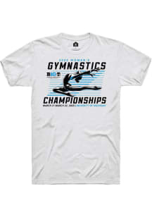 Rally Big Ten White 2025 Womens Gymnastics Championships Short Sleeve T Shirt
