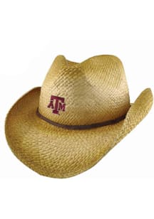 LogoFit Texas A&M Aggies Natural Wrangler Mens Cowboy Hat