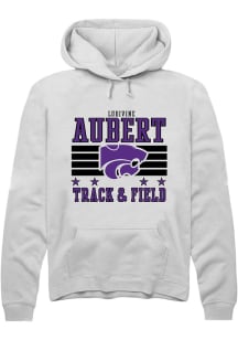 Ludivine Aubert K-State Wildcats Mens White NIL Striped Player Hood