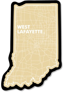 Purdue Boilermakers 3.5" Watershed Rugged Stickers - Black