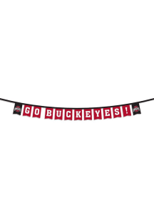 Ohio State Buckeyes Wool Party Banner - Red