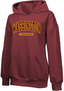 Washington Commanders Womens Maroon Empire Pinnet Hooded Sweatshirt