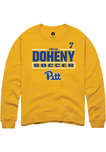 Sofia Doheny Pitt Panthers Mens Gold NIL Stacked Box Player Crew