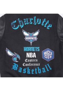 Mens Charlotte Hornets Pro Standard Mens Old English Wool Heavyweight Jacket - Black