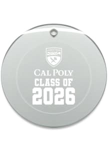 Cal Poly Mustangs Class of 2026 Round Ornament - White