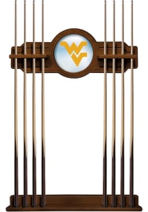 West Virginia Mountaineers Solid Wood Cue Rack Pool Table