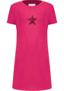 Pro Standard Houston Astros Girls Pink Classic Triple Pink Short Sleeve Dress