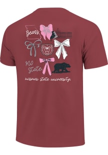 Missouri State Bears Womens Maroon Coquette Campus Short Sleeve T-Shirt