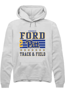 Kendrick Ford Pitt Panthers Mens White NIL Striped Player Hood