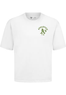 Levelwear Oakland Athletics White Signature Knit Transit AR LC Short Sleeve Fashion T Shirt