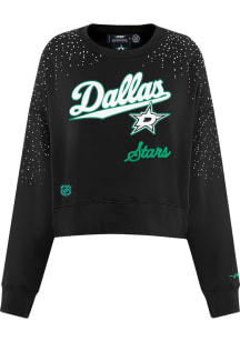 Pro Standard Dallas Stars Womens Black Legacy Crew Sweatshirt
