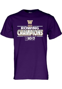 Blue 84 Washington Huskies Purple Big Ten Rowing Short Sleeve T Shirt