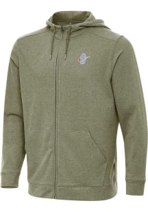 Antigua Chicago Cubs Mens Light Blue Effortless Long Sleeve Full Zip Jacket
