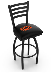 Oklahoma State Cowboys High Back Swivel Pub Stool - Black
