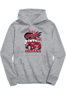 Vive La Fete Indiana Hoosiers Youth Grey Full Speed Long Sleeve Hoodie