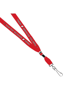 Jardine Texas Tech Red Raiders 3/8 Football Sublimated w/Swivel Hook Lanyard - Red