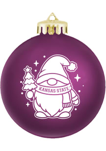 K-State Wildcats Gnome Ball Ornament - Purple
