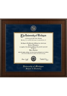 Michigan Wolverines Masterpiece Madison School of Nursing Diploma Frame - Navy Blue
