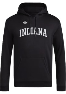 Adidas Indiana Hoosiers Mens Black 1976 Anniversary Fleece Long Sleeve Hoodie