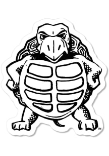 Maryland Terrapins 2" Vintage Black/White Hands Up Dizzler Stickers - Red