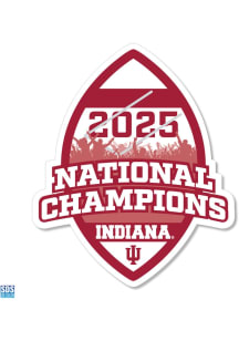 Indiana Hoosiers 3.5" 2025 Football Nat Champ Goalpost Stickers - Crimson