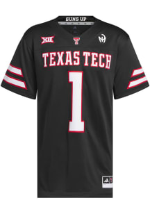 Adidas Texas Tech Red Raiders Black Premier Football Jersey