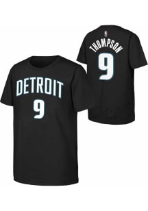 Ausar Thompson Detroit Pistons Youth Black City Edition NN Player Tee