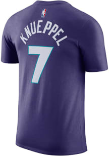 Kon Knueppel Charlotte Hornets Purple Statement Short Sleeve Player T Shirt