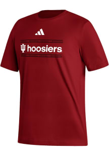 Adidas Indiana Hoosiers Red Heat Seal Fresh Short Sleeve T Shirt