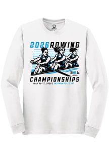 Summit Sportswear Big Ten White 2026 Rowing Championships Long Sleeve T Shirt