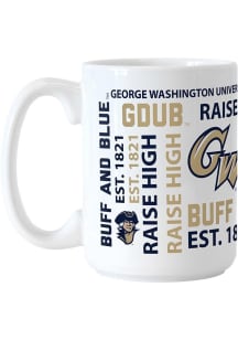 George Washington Revolutionaries 15oz Spirit Sublimated Ceramic Mug - White