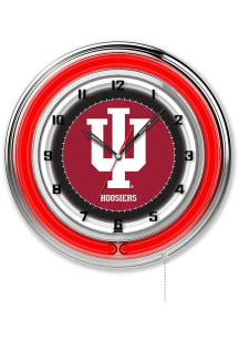 Indiana Hoosiers 19in Neon Wall Clock
