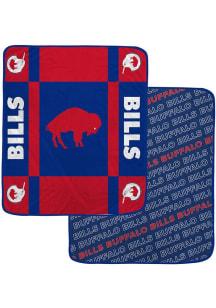 Buffalo Bills Retro Reverse Double-Sided 50x60 Fleece Blanket - Blue