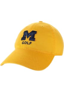 Michigan Wolverines Golf Twill Adjustable Hat - Gold