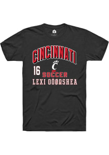 Lexi O’Shea Cincinnati Bearcats Black NIL Arch Logo Short Sleeve Player T Shirt