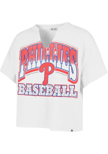 47 Philadelphia Phillies Womens White Win Big Short Sleeve T-Shirt