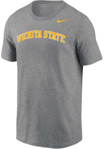 Nike Wichita State Shockers Grey Wordmark Legend Short Sleeve T Shirt