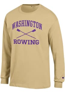 Champion Washington Huskies Gold Rowing Icon Jersey Long Sleeve T Shirt