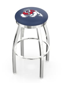 Fresno State Bulldogs Chrome Pub Stool - Silver