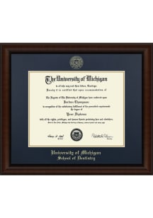 Michigan Wolverines Embossed Lenox School of Dentistry Diploma Frame - Navy Blue
