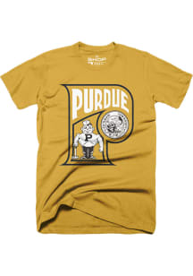 Purdue Boilermakers Gold Vault Short Sleeve Fashion T Shirt