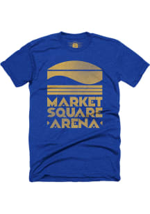 Indianapolis Blue Market Square Arena Short Sleeve Fashion T Shirt