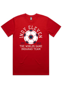 Indy Eleven Red NASL Throwback Short Sleeve T Shirt